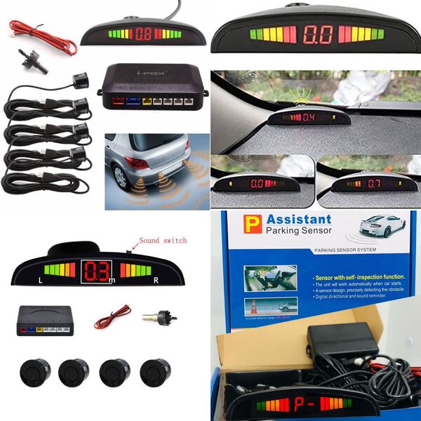 LED Parking Sensor Kit With 4 Sensors