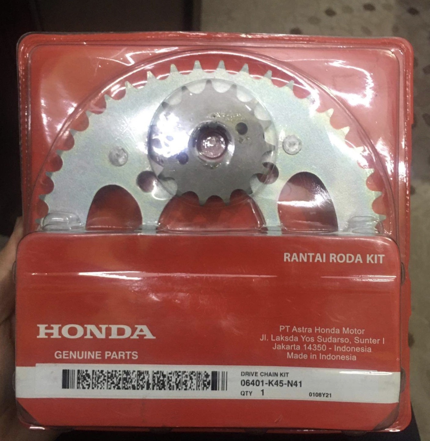 Honda CBR Genuine Chain Sprocket full Set Indo