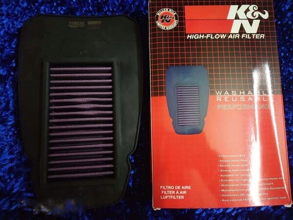K&N Air filter (High Flow) For Yamaha R15 V3