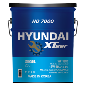 hyundai Xteer HD 7000-Synthetic 15w40 20L