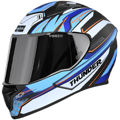 THUNDER D8 DECOR WITH MIRROR VISOR