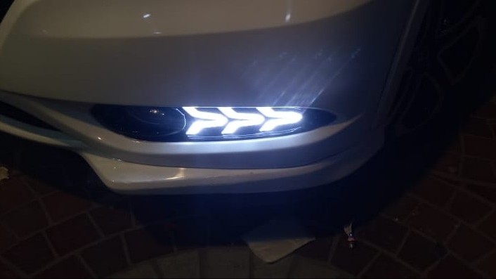 Honda Vezel Fog Lamps Lights DRL Covers Mustang Style - Model 2013-2021