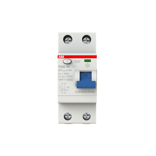 ABB Circuit Breaker F202 AC-63/0,03