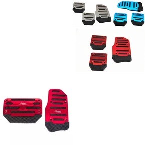 Car Red Non-Slip Automatic Pedal Brake Foot Treadle Cover Universal Accessories