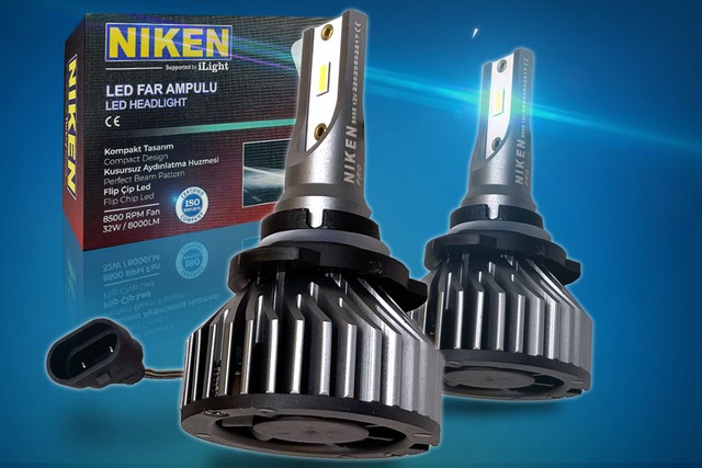 NIKEN PRO 9005 HB3 LED Headlight Bulbs Super Bright Flip Chip Waterproof