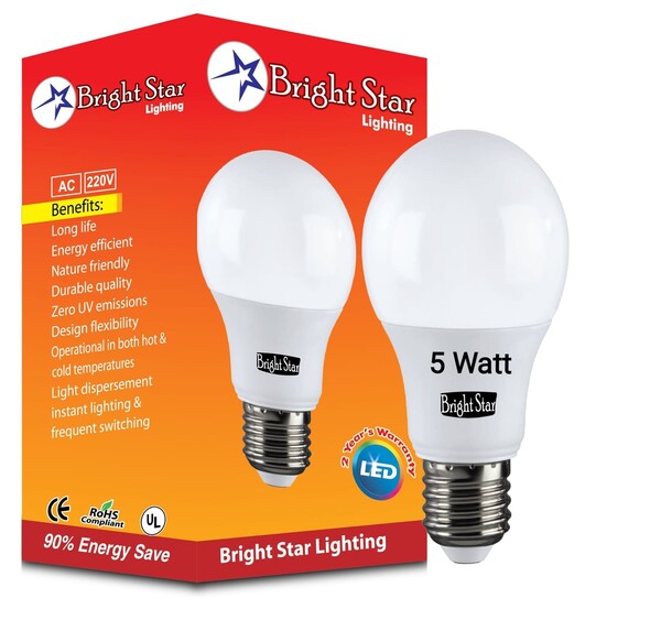LED Bulb 5 Watt Bright Star Brand