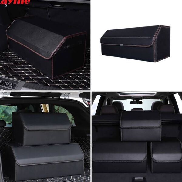 Portable Car Trunk Organizer Storage Bag with Cap