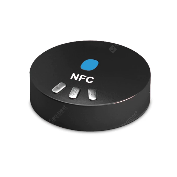 T-666 NFC Bluetooth 4.0 Handsfree Music Receiver Wireless Audio Adapter for iPhone 6 Plus 6 Samsung S6 Edge S6 HTC ONE M9 HUAWEI P8 etc. - Black
